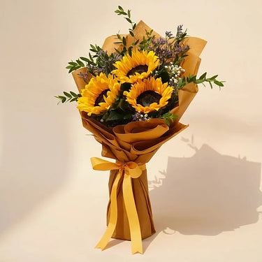 Sunflower wrapped Bouquet